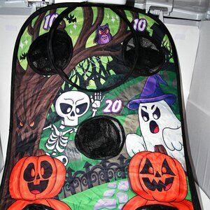 JOYIN Halloween Toss Game Board w/ Bean Bags Kids Cornhole Toss Party Game Set